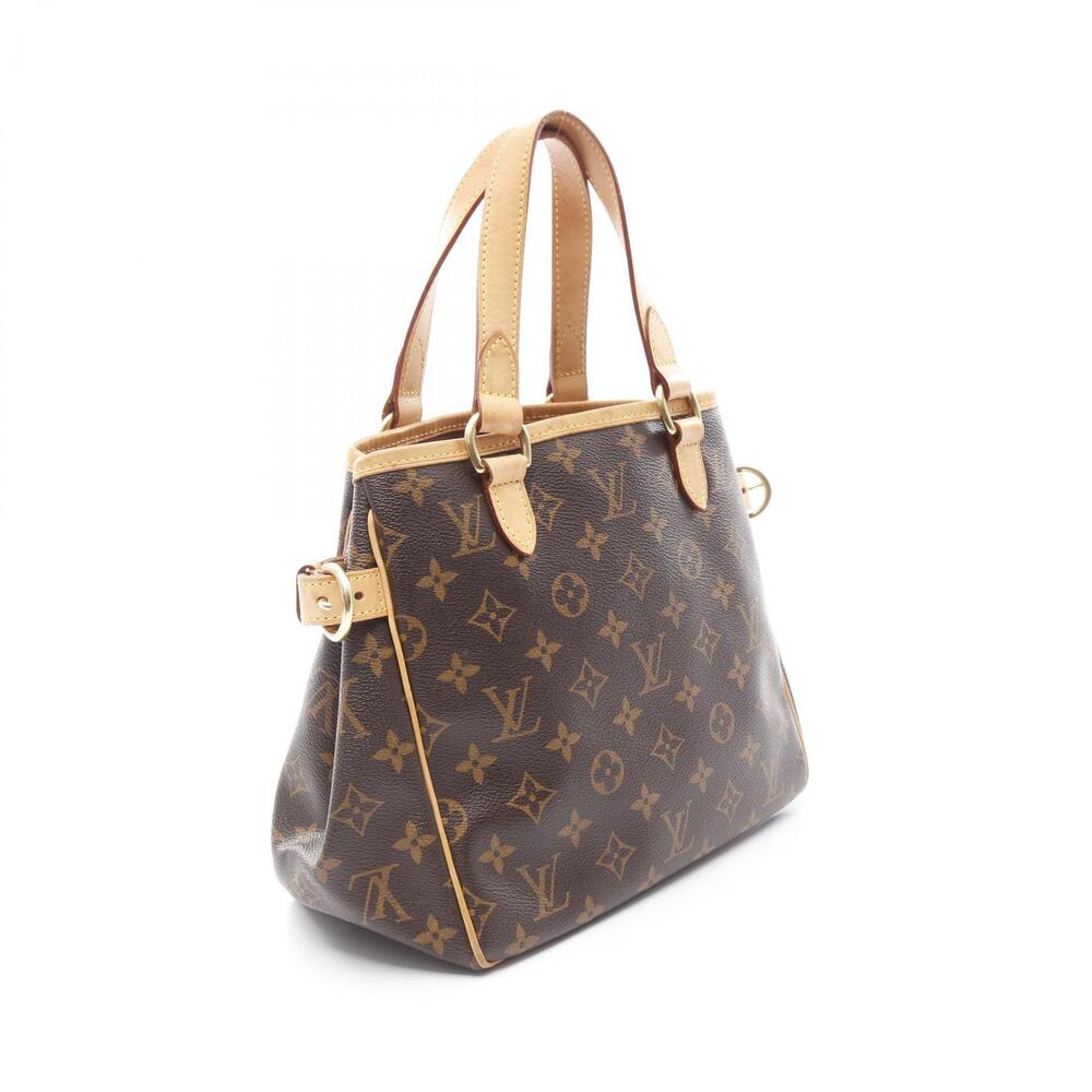 Louis Vuitton Batignolles Monogram Handbag Canvas Leather Brown